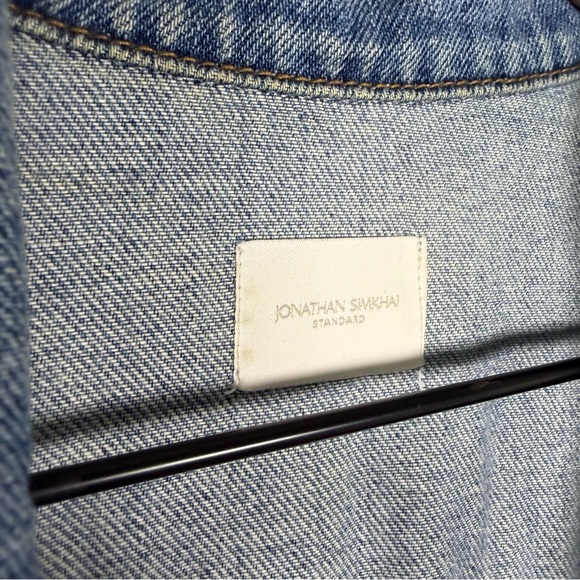 Jonathan Simkhai Beck Denim Jumpsuit Women's Size 6 Casual Belt Revolve Utility - Picture 6 of 9